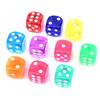 10/20/40pcsTransparent Dice 14mm Acrylic Interactive Game Tool Board Activity Entertainment Supplies for Party XJM