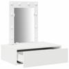 Makeup Table with Drawers White 60 x 40 x 70 cm Engineered Wood