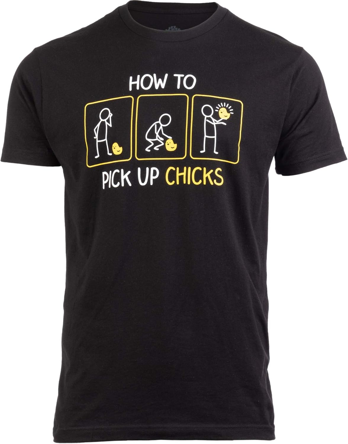 How to Pick up Chicks | Funny Sarcastic Sarcasm Joke Tee for Man Woman T-Shirt S разноцветный