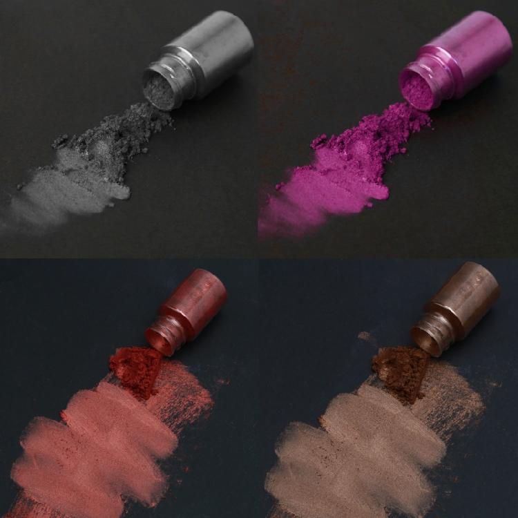 Feiner Glitzer-Glimmer-Pulver-Pigmentpulver für Seife, Farbe, Harz, Basteln 50 Farben