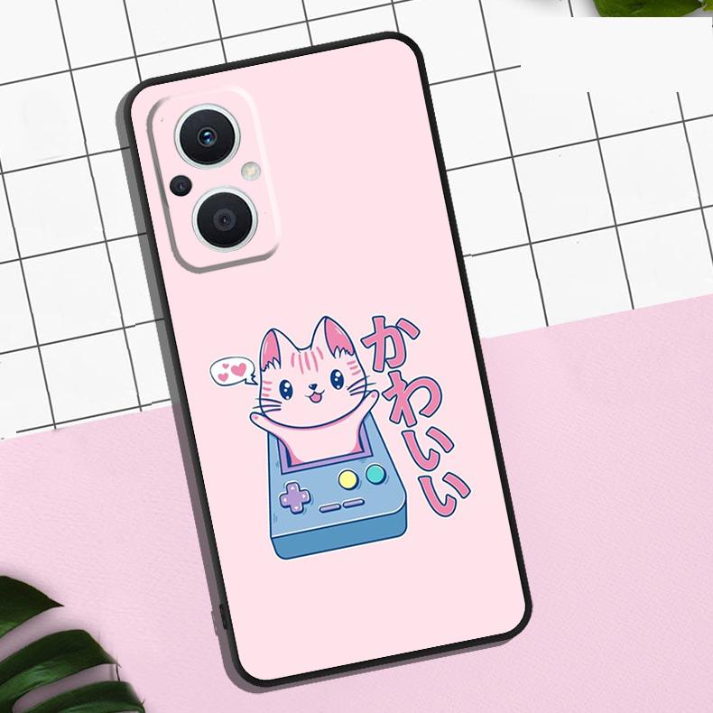 90s Sweet Kawaii Game Controller Case For OPPO Reno 13F 12F 11F 8T 7 8 10 11 12 13 Pro OPPO Find X8 X6 Pro X3 X5 Lite Cover