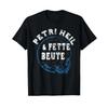 Unisexs Quot Petri Heil Und Fette Beute Fishing Funny Angel T Shirt Black Vintage Versatile Graphic Casual