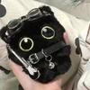 Creative Plush Little Black Cat Pendant Cute Fashion Cat Keychain Exquisite Backpack Decoration Accessories