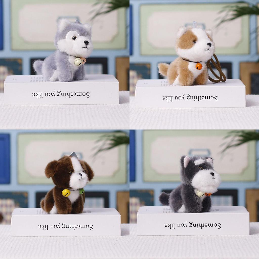 Small Puppy Plush Keychain With Soft Short Plush For Bag Accessories And Gifting