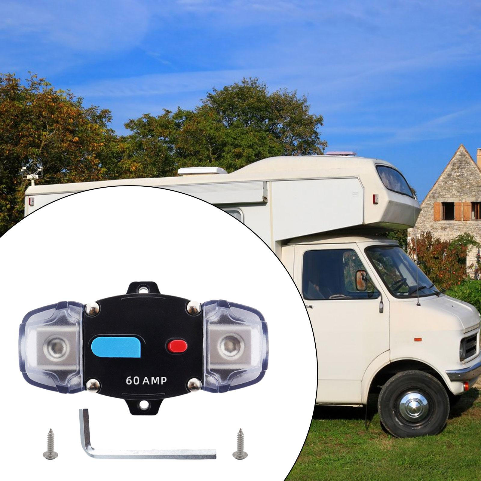 

Автоматический выключатель с кнопкой ручного сброса, 12 В-48 В, автомобильные аксессуары, защита от перегрузки по току для 60A