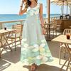 Sleeveless Beach Maxi Dress,Lightweight Breathable Fashion Versatile Summer Dress for Women,Ideal for Beach Vacations,Daily Casual Outings Trip Wear