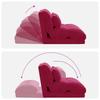 Adjustable Floor Chair Burgundy Velvet