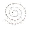 Adjustable Metal Pearl Waist Chain Flower Pattern Geometric Hollow Belly Chain for Women Casual Outfit Party Gift