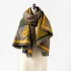Imitation cashmere double-sided soft fringed shawl scarf high-end sense ginkgo biloba intellectual literary and artistic winter warm scarf women
