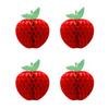 4/6PCS Dia.10cm/17.5cm Apple Garland Art Paper Red Apple Festoon  Wedding Festival