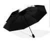 1 PC Automatic Folding Umbrella - Black and White Cat with Moon Pattern, Portable & Foldable Design with 8 Ribs, Christmas Birthday Gifts