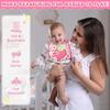 HooLing 24 Pcs Toddler Bibs Waterproof Baby Cotton Soft Girl Drool Bibs Feeding Kindergarten Welfare Home Newborn Party