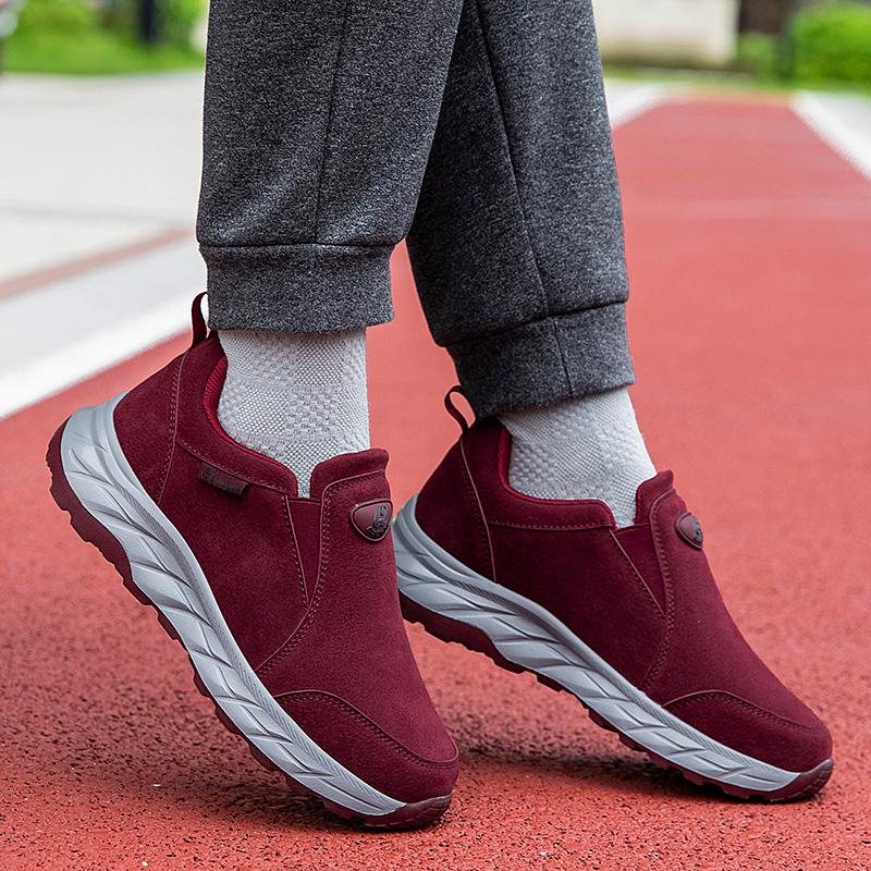 Men's Health Step Spring Outdoor Breathable Hiking Thick Soled Couple Sneakers Shoes Comfortable Lazy Set Casual Shoes 36-45