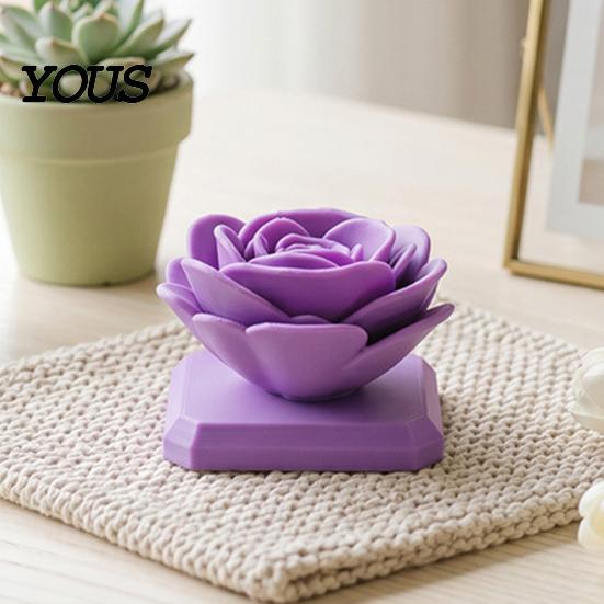 Stable Base Rose Ornament Flower Ornament, Non-Slip Compact 3D Printed High-end Textured Figurine Durable PLA Creative Artwork, for Home