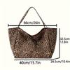 Korean Version of Instagram Style Large Capacity Lazy Style Leopard Print Single Shoulder Tote Bag, New Versatile Commuting Student Bag