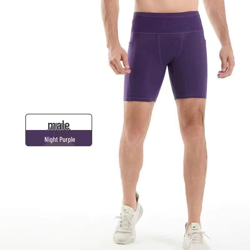Unisex Quick-Dry 6-Pocket Kangaroo Running Shorts for Yoga and Cycling