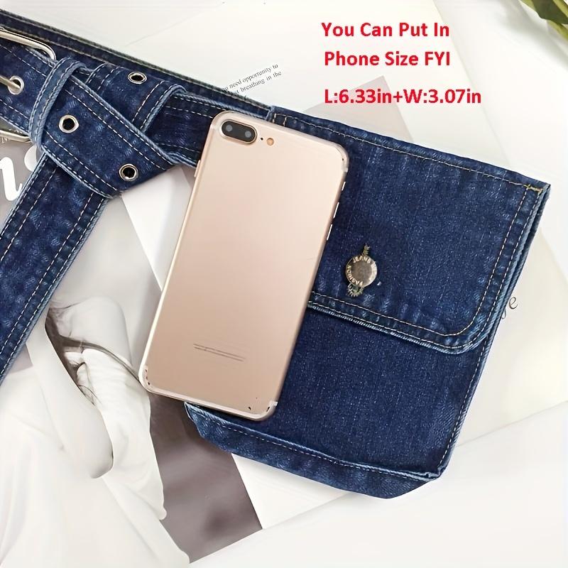 1pcs Women's Denim Waist Belt with Alloy Accent for Coats Casual Wear Decorative Waist Pouch Clothing Decoration
