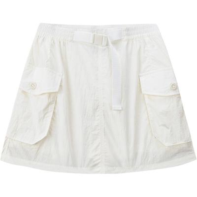 Outdoor Series Solid Color Soft Simple Versatile Work Skirt Women Skirts 162626202-1