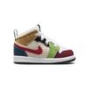 Air Jordan 1 Mid SE TD Messy Room Baby Sneakers Multi-Color White Black DR6959-100
