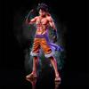One Piece Figures Busoshoku Haki Emission Monkey D Luffy Action Figure Anime Collection 32cm Gear Second Luffy Statue Model Toys