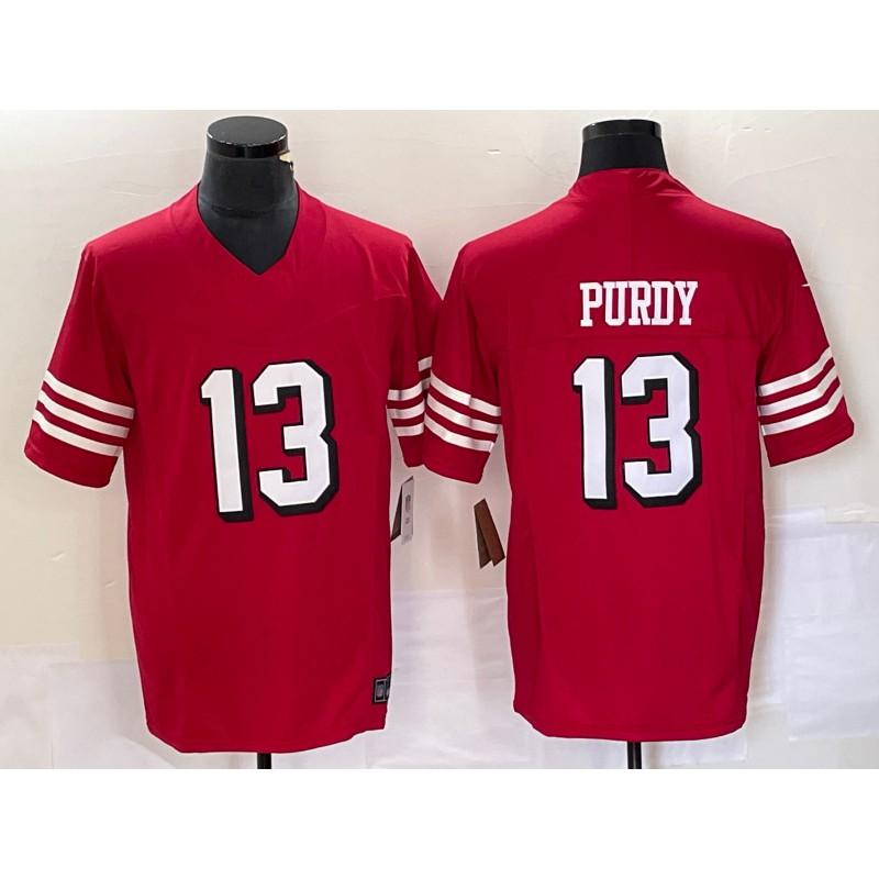 Mens Retro American Football Jersey 49ers 85 97 Bosa 23 13 Purdy Sports Shirt
