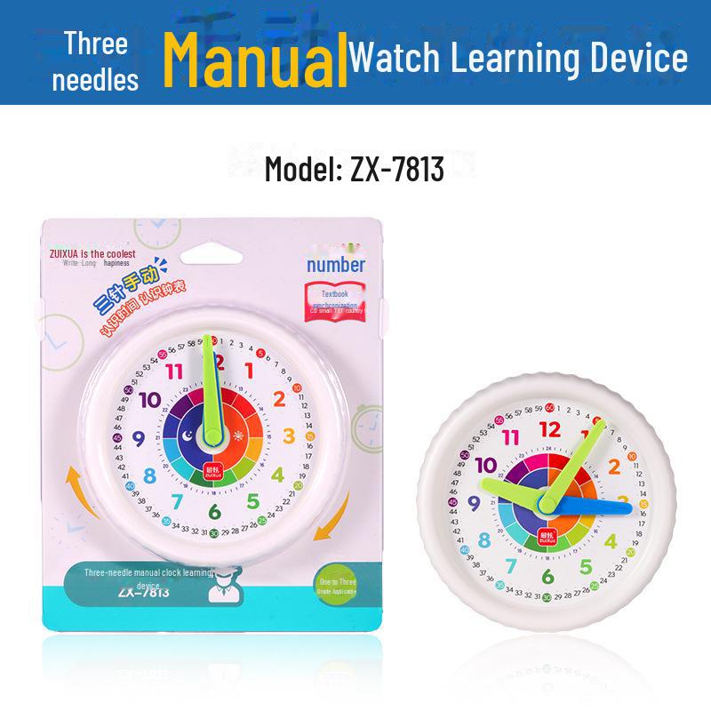 Three-Pin Clock Learning Device for Grades 1-6 Students