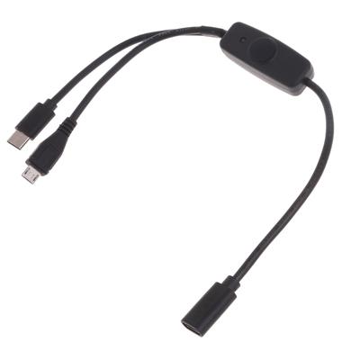 Multi 2-in-1 USB C Long Charger Cable Charging Cord Multiple Ports Charging Cable Type C Connector for Cellphones