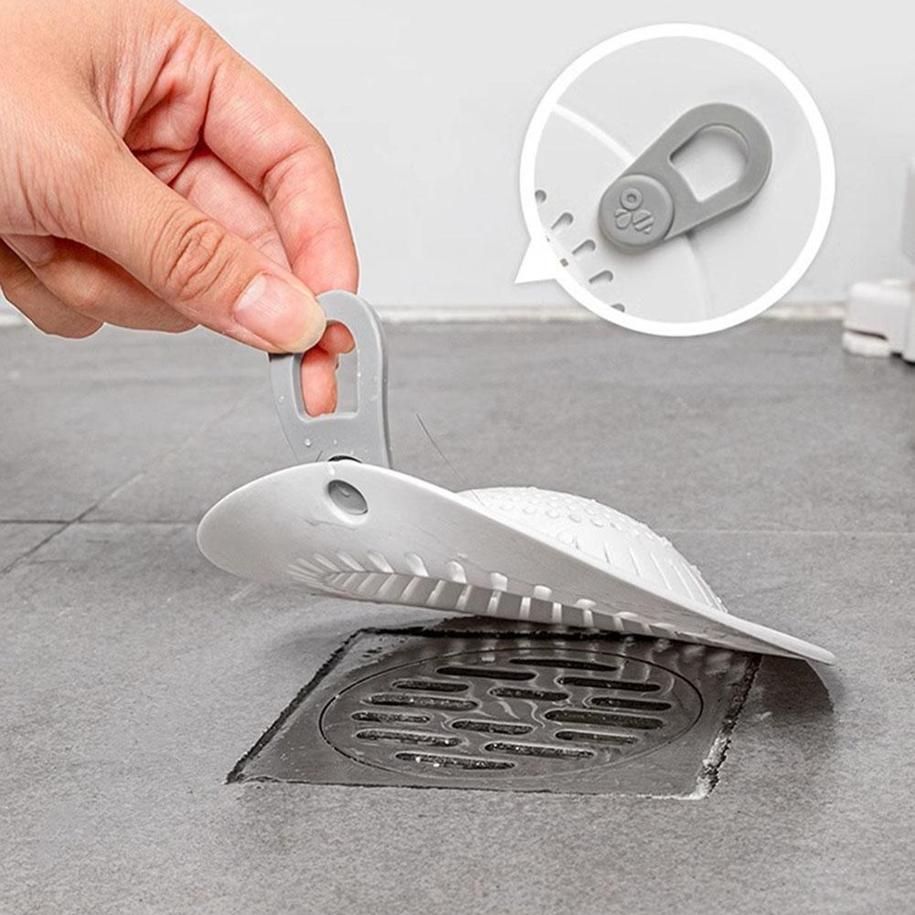 Silicone Shower Drain Strainer Set of 3 with Double Filtration and Anti Slip Features for Bathtub and Shower Use