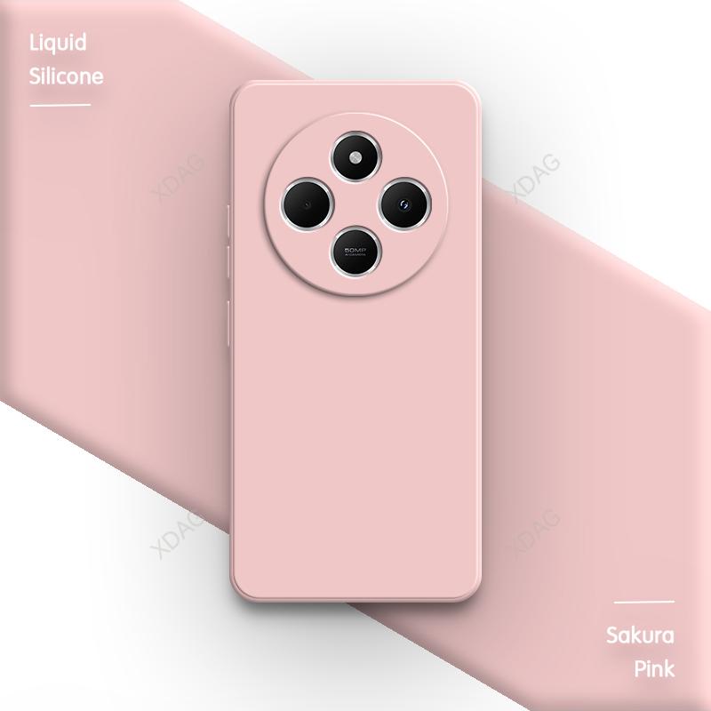 Original Phone Case for Redmi 14C 14R A4 4G 5G Simple Camera Protection Square Liquid Silicone Shockproof Soft Luxury Back Cover