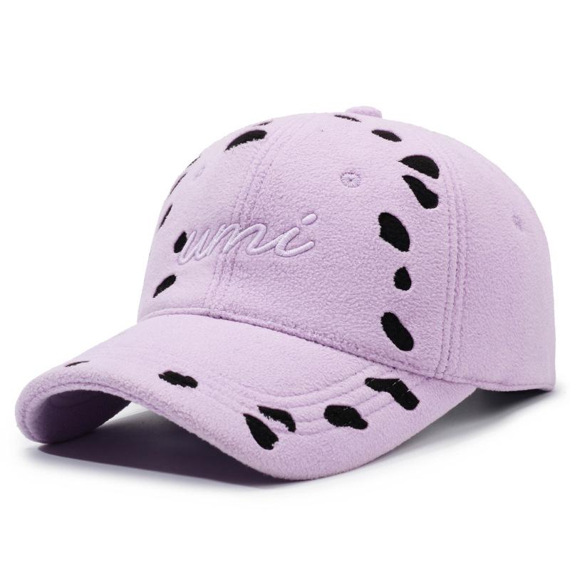 New Autumn/Winter Retro Distressed Letter Embroidery Hip Hop Duckbill Cap