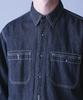 AVIREX BASIC LIGHT DENIM L/S SHIRT M 367 Indigo