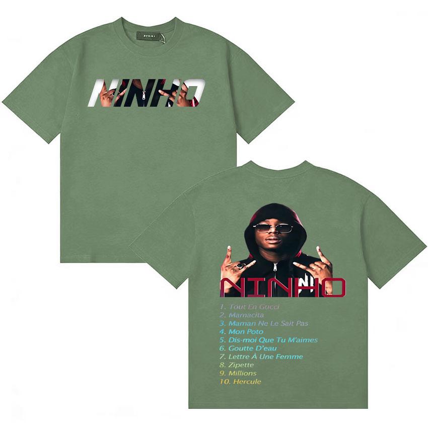 

Rapper Ninho Classic Album Tour Graphic Tshirt Hip Hop Oversized Tshirts Unisex Women Pop Casual Cotton ONeck T Shirt Streetwear 4XL