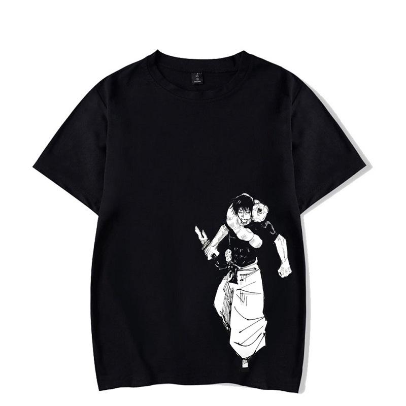 Vintage Washed Anime Print Men’s Harajuku T-Shirt
