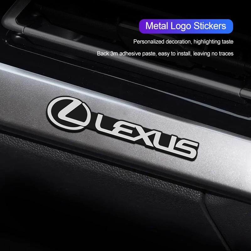Car Speaker Metal Stickers Interior Decoration Decals For Lexus F SPORT ES RX NX LS UX LM LX GX LC RZ IS CT GS RC HS SC TX LBX