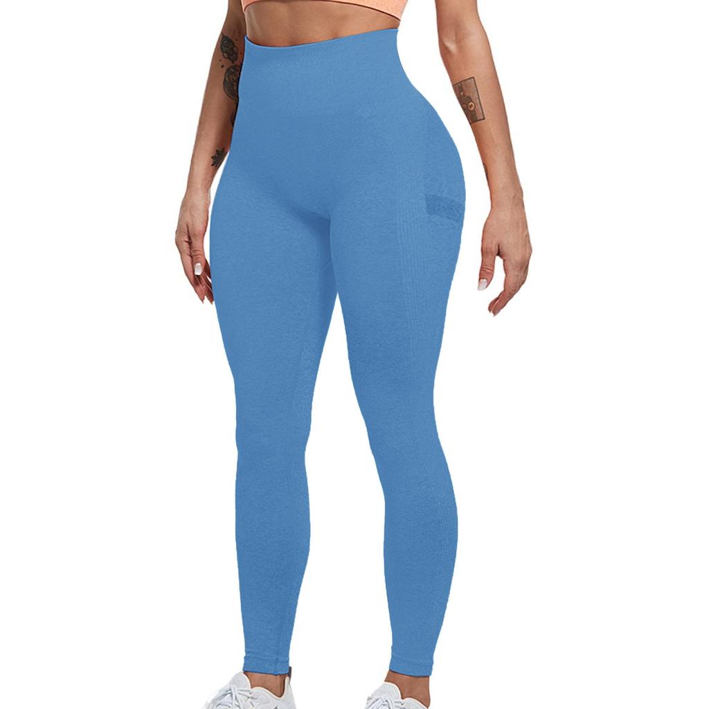Colanti Fitness High Waist Push Up Yoga Leggings, Elastic Color M, Aerobic Jogging Sports Pants