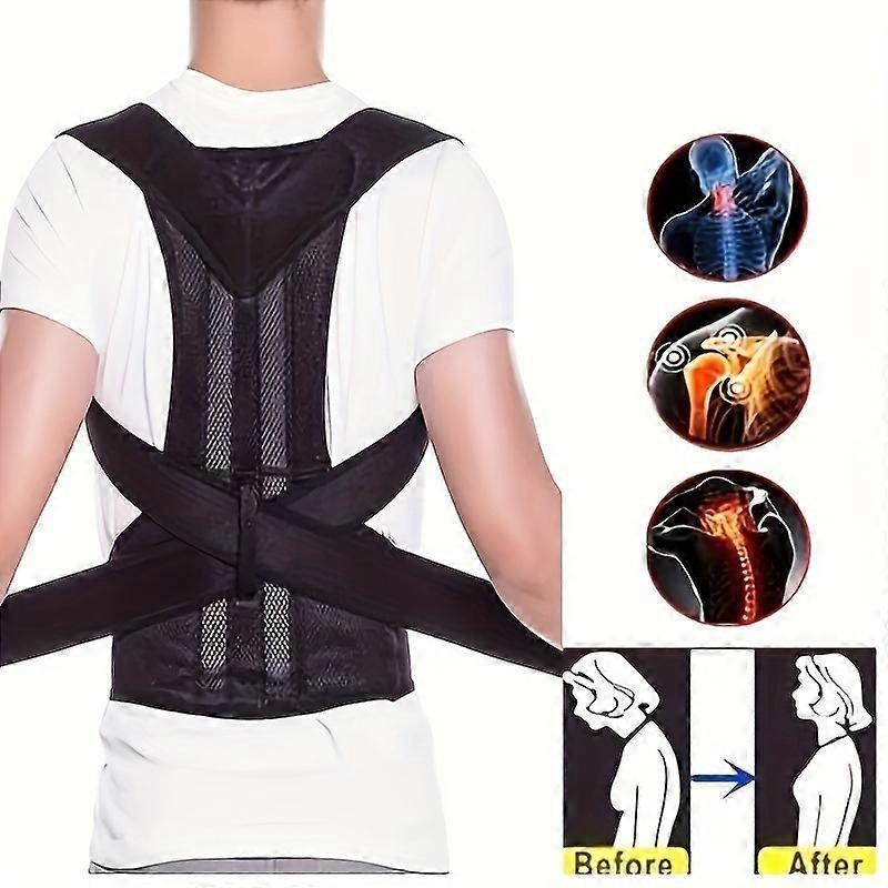 Back Posture Corrector Anti-camel Correction Belt Sitting Posture Correction Belt Back Orthopedic Adjustable Correction Belt New