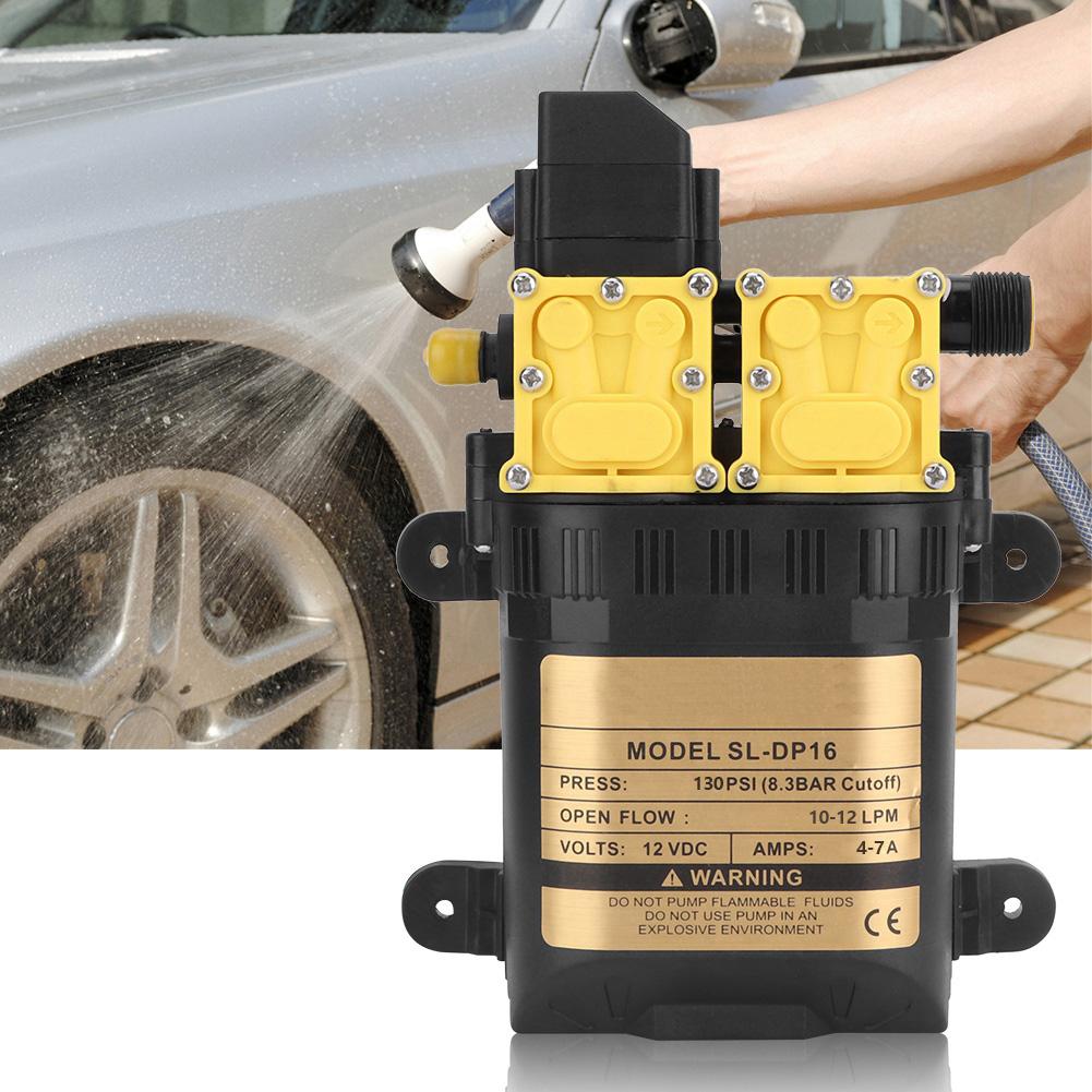12V High Pressure Double Head Diaphragm Water Pump Electric Water Sprayer Pump