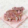 1Pc Pink Delicate Pig Brooch Cute Creative Animal Pin Personality Versatile Jewelry Accessories Party Birthday Gift