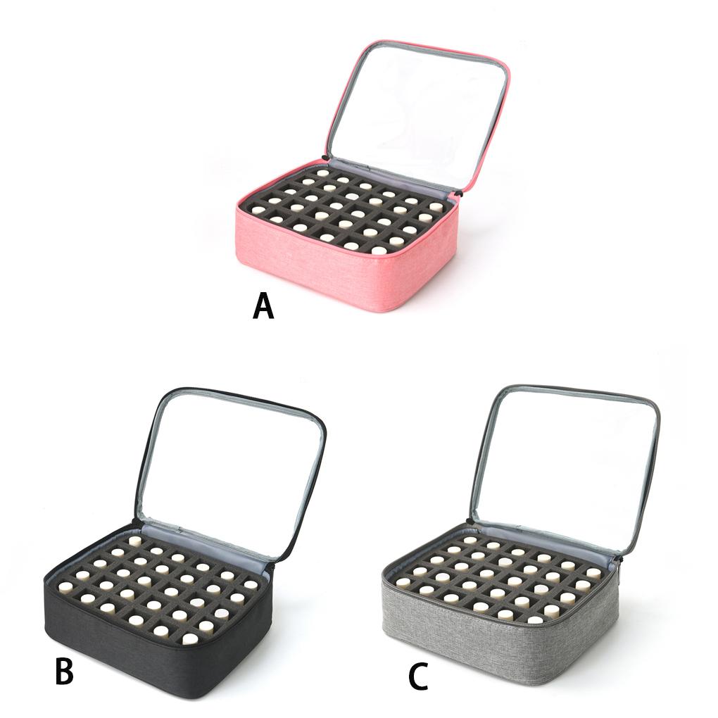 Nail Polish Organiser Case Portable Makeup Bag Travel Storage For Manicurist Nail Polish Storage Box