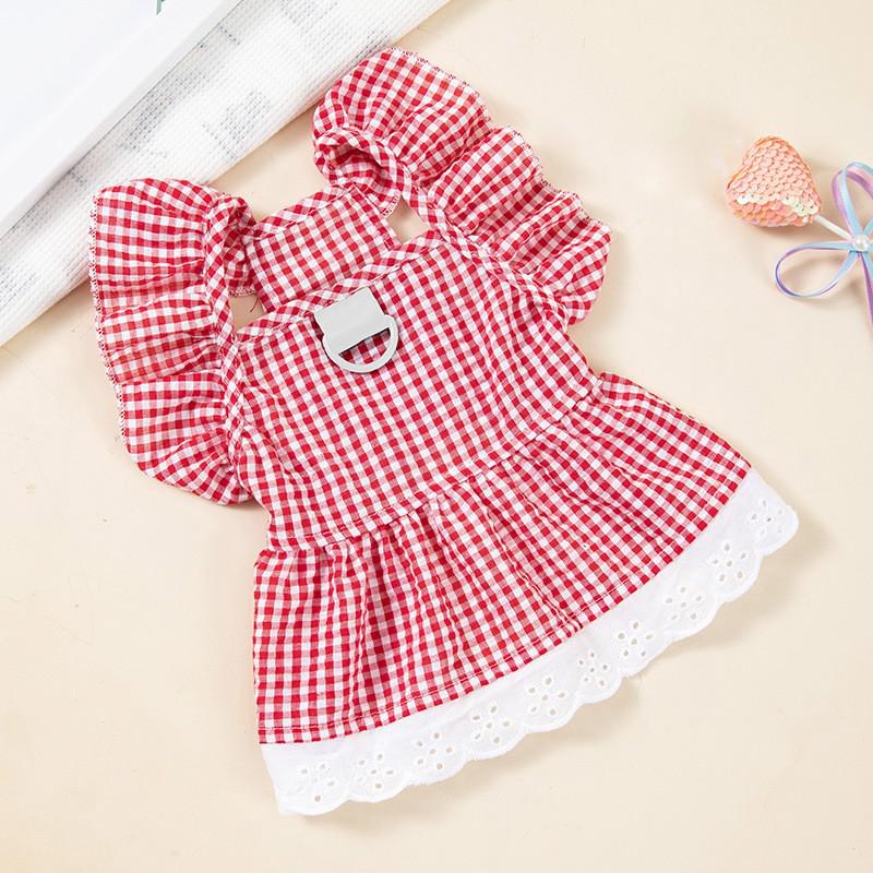 2026 Princess Dress with Bow Tie & Leash: Puppy & Pomeranian Skirt Clothing