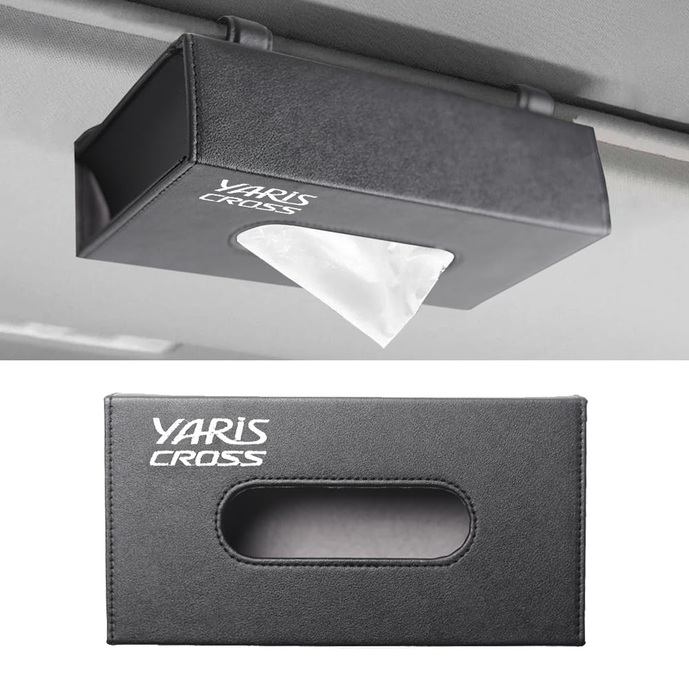 

SAWAKAKI Салфетка, разработанная специально для Toyota Yaris, из ПУ кожи с большим магнитом для удобной фиксации, просто зажим, кастомные детали для вашего автомобиля, чехол/коробка, крест,