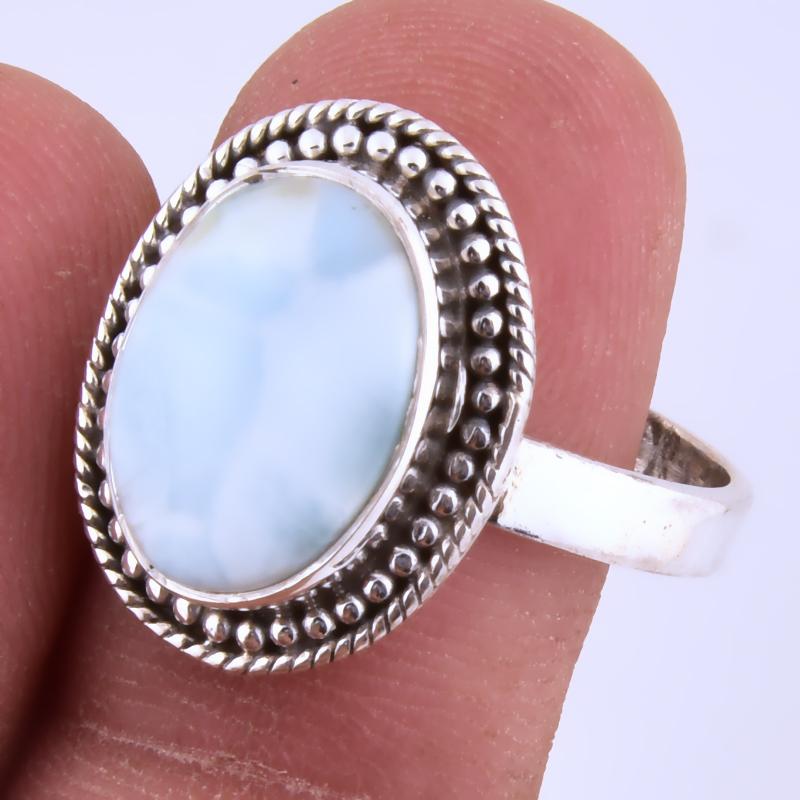 

Кольцо из серебра 925 пробы с драгоценным камнем Natural Republic Larimar, размер S.9 H1B87