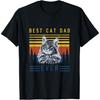 Retro Maine Coon Cat Best Cat Dad Ever Funny Cat Maine Coon T-Shirt for Men Women
