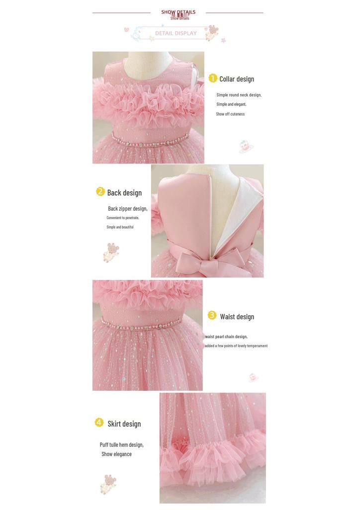 Verfügbares flauschiges Tüll-Prinzessinnenkuchen-Kleid für Mädchen - Perfekt für Geburtstagsfeiern
