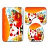 Christmas Bathroom Floor Mat Toilet Three-Piece Set