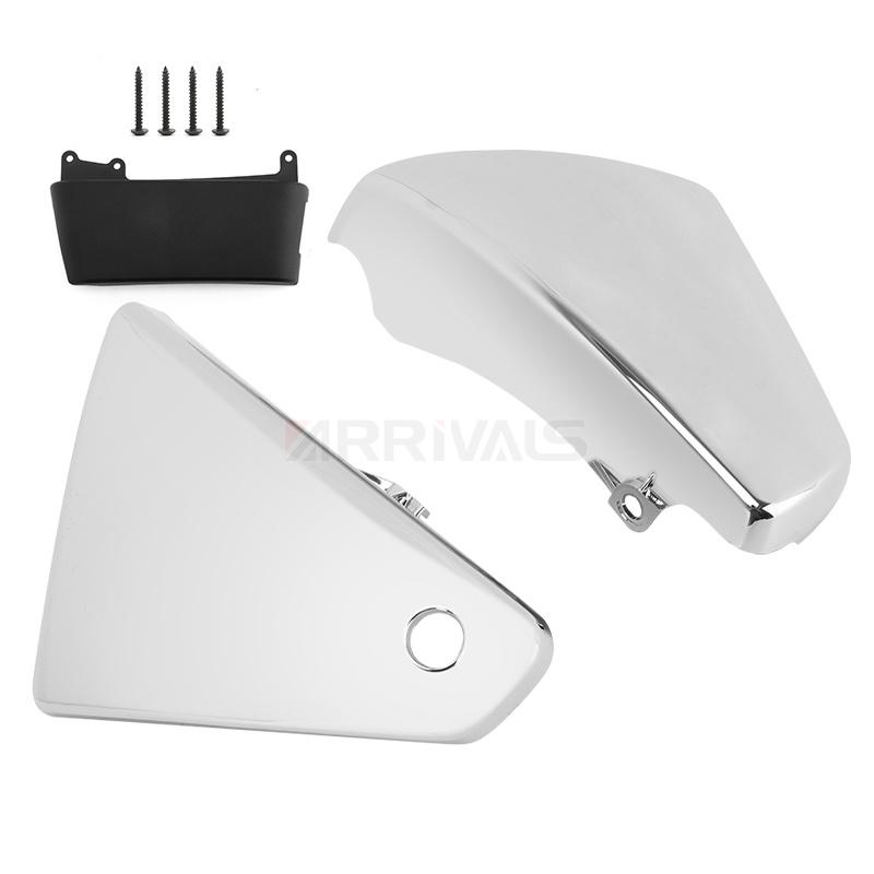Motorcycle Chrome Left Right Battery Side Cover Fairing For Kawasaki Vulcan VN900 Classic Custom 2006-2020
