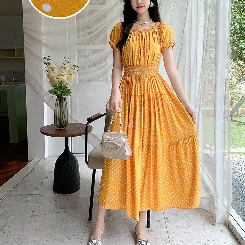 Off-Shoulder One-Neck Cotton Silk Dress Children's Summer Dress Bohemian Island Vacation Dress Travel Beach Dress