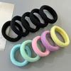 10pcs Bohemian Style Striped High Elasticity Hair Ties Thick Seamless Stretchy Rubber Bands Vibrant Colors Ponytail Holders