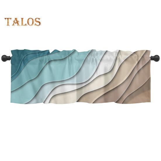 

Занавески на окна, градиентный цвет, солнцезащитный козырек с океанской волной, декоративный эстетический стержень, карманный балдахин, оконные покрытия, кухонные окна, ванная комната