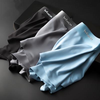 MiiOW 3 Adet Modal Erkek İç Giyim baksır şort Dikişsiz Hiçbir Iz Konfor Külot Adam Boxershorts L-5XL Artı Boyutu Erkek Külot
